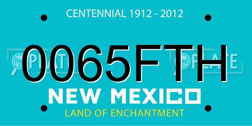 0065FTH New Mexico License Plate