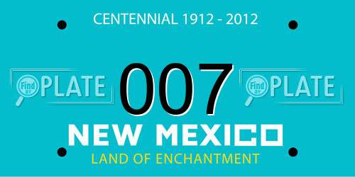 007 New Mexico License Plate