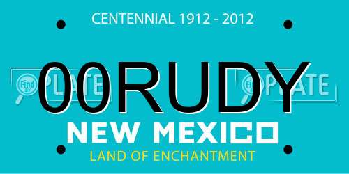 00RUDY New Mexico License Plate