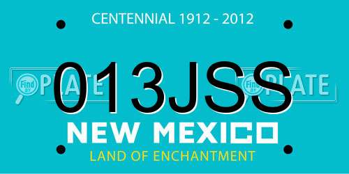013JSS New Mexico License Plate