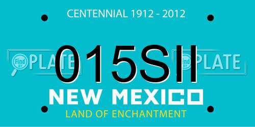 015SII New Mexico License Plate