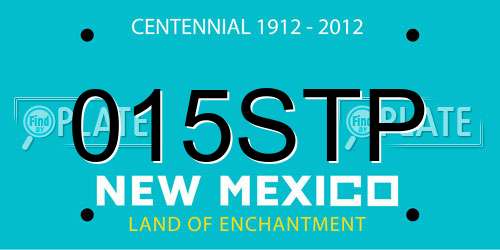 015STP New Mexico License Plate