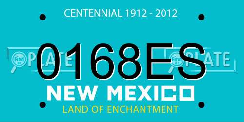 0168ES New Mexico License Plate