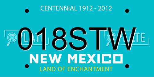 018STW New Mexico License Plate