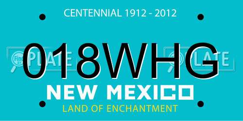 018WHG New Mexico License Plate