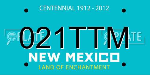 021TTM New Mexico License Plate