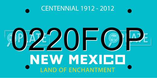 0220FOP New Mexico License Plate
