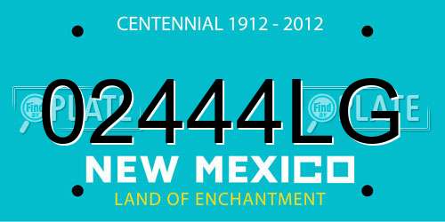 02444LG New Mexico License Plate
