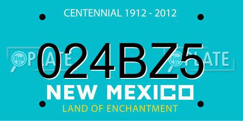024BZ5 New Mexico License Plate