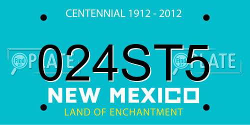 024ST5 New Mexico License Plate