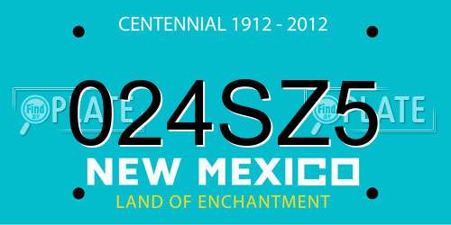024SZ5 New Mexico License Plate
