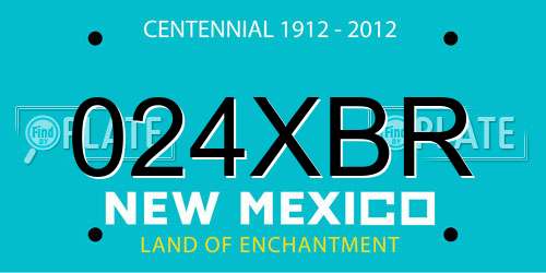 024XBR New Mexico License Plate