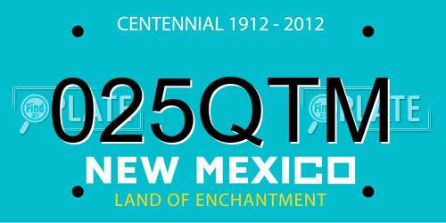 025QTM New Mexico License Plate