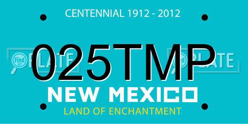 025TMP New Mexico License Plate