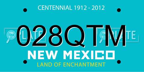 028QTM New Mexico License Plate