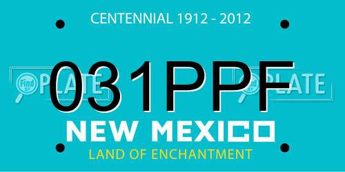 031PPF New Mexico License Plate