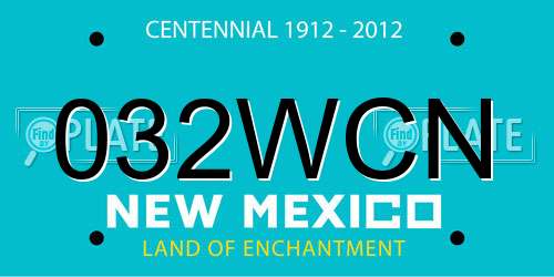 032WCN New Mexico License Plate