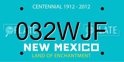 032WJF New Mexico License Plate