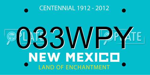 033WPY New Mexico License Plate