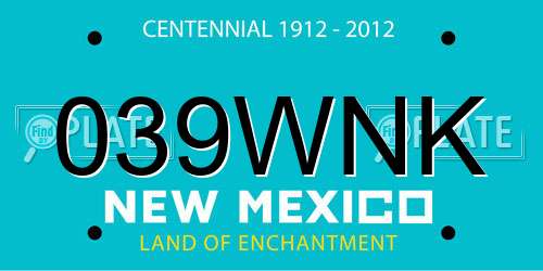 039WNK New Mexico License Plate