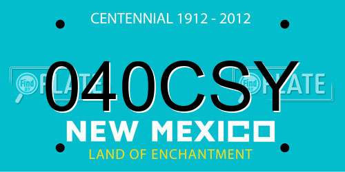 040CSY New Mexico License Plate