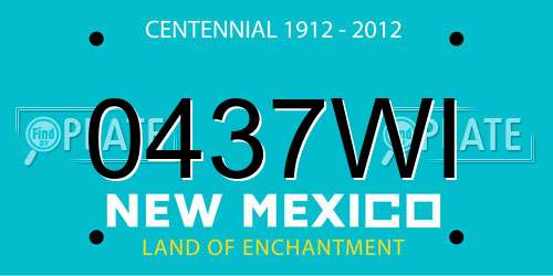 0437WI New Mexico License Plate