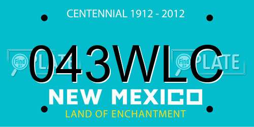 043WLC New Mexico License Plate