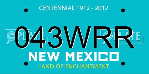 043WRR New Mexico License Plate