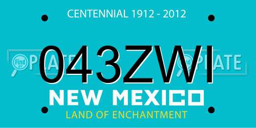 043ZWI New Mexico License Plate