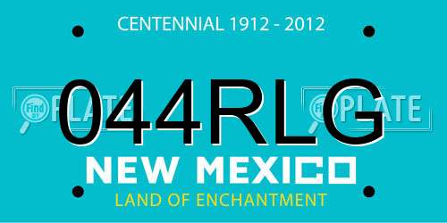 044RLG New Mexico License Plate