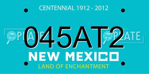 045AT2 New Mexico License Plate