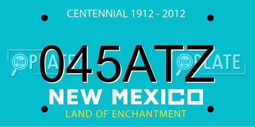 045ATZ New Mexico License Plate