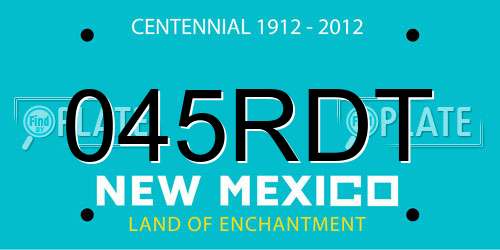 045RDT New Mexico License Plate