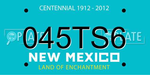 045TS6 New Mexico License Plate