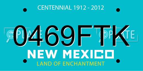 0469FTK New Mexico License Plate