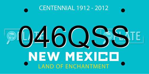 046QSS New Mexico License Plate