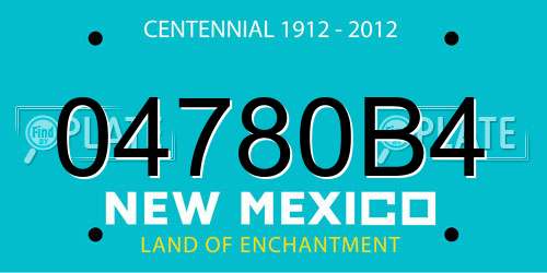 04780B4 New Mexico License Plate