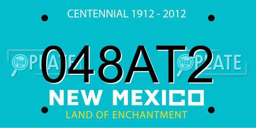 048AT2 New Mexico License Plate