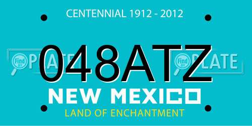 048ATZ New Mexico License Plate