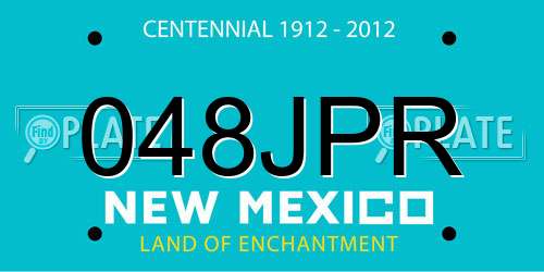 048JPR New Mexico License Plate
