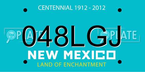 048LGJ New Mexico License Plate