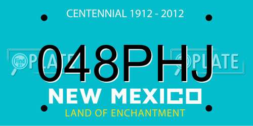 048PHJ New Mexico License Plate