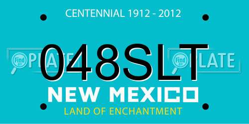 048SLT New Mexico License Plate