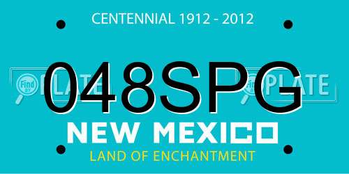 048SPG New Mexico License Plate