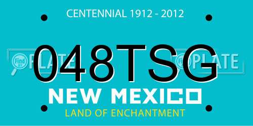 048TSG New Mexico License Plate