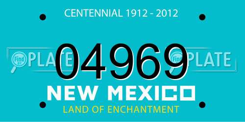 04969 New Mexico License Plate
