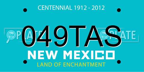 049TAS New Mexico License Plate