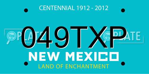 049TXP New Mexico License Plate