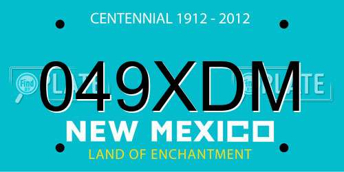 049XDM New Mexico License Plate