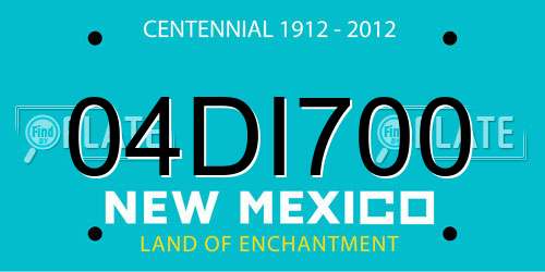 04DI700 New Mexico License Plate